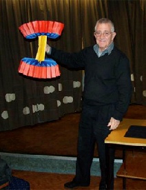 Picture of Rex Cooper performing a troublewit routine